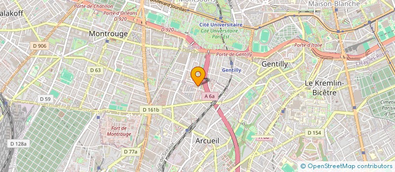 localisation de l'entreprise COMPAGNIE DE PRODUCTION INTERLINGE à ARCUEIL