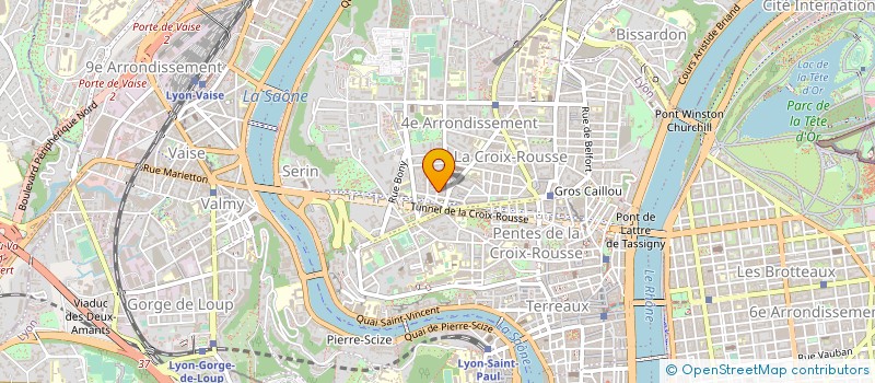 localisation de l'entreprise COMPAGNIE DE QUAT'SOUS à LYON