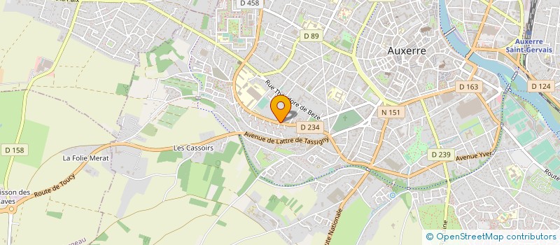 localisation de l'entreprise COMPAGNIE DE RECOUVREMENTS DE CREANCES EUROPEENNES à AUXERRE