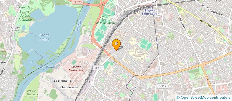 localisation de l'entreprise COMPAGNIE DE SCENES & DE FEU à ANGERS