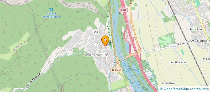 localisation de l'entreprise COMPAGNIE DE SISYPHE  VEUREY-VOROIZE