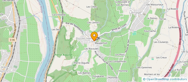 localisation de l'entreprise COMPAGNIE DE SPECTACLES (ODP)  CROZES-HERMITAGE