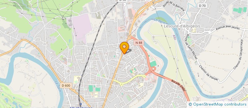 localisation de l'entreprise COMPAGNIE DE THEATRE A PROPOS  ALBI