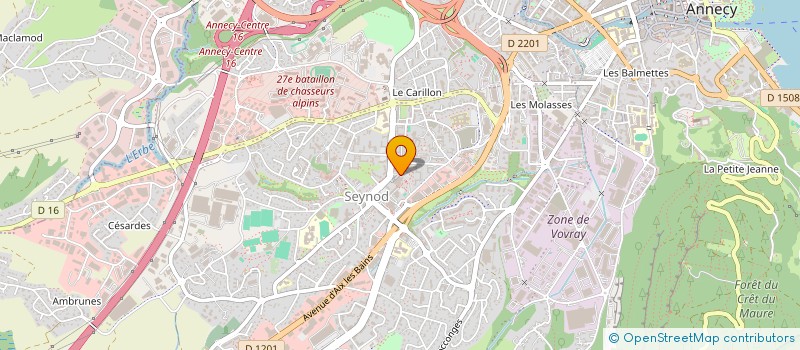 localisation de l'entreprise COMPAGNIE DE TIR A L'ARC à ANNECY