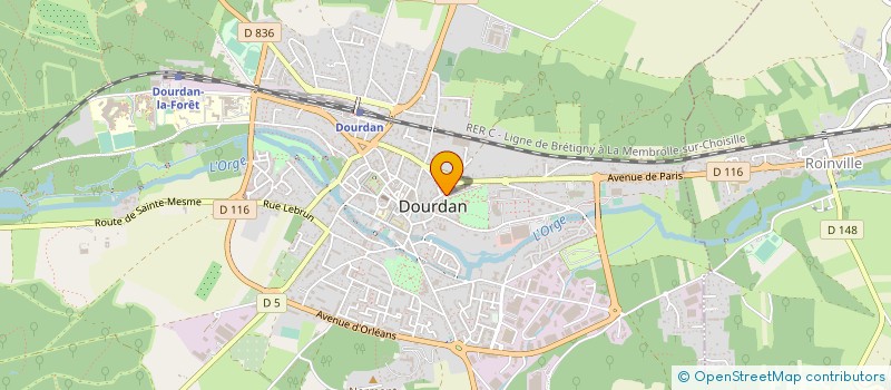 localisation de l'entreprise COMPAGNIE DE TIR A L'ARC DU HUREPOIX à DOURDAN