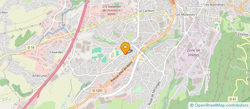 localisation de l'entreprise COMPAGNIE DE TIR A L ARC LES SAGITTAIRES à ANNECY