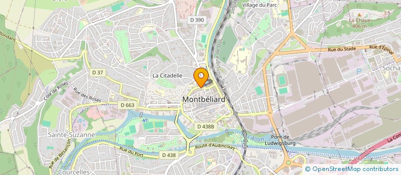 localisation de l'entreprise COMPAGNIE DE TRANSACTION AUTOMOBILE à MONTBELIARD
