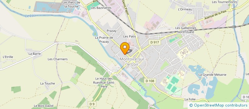 localisation de l'entreprise COMPAGNIE DE TREBONS  MONTOIRE-SUR-LE-LOIR