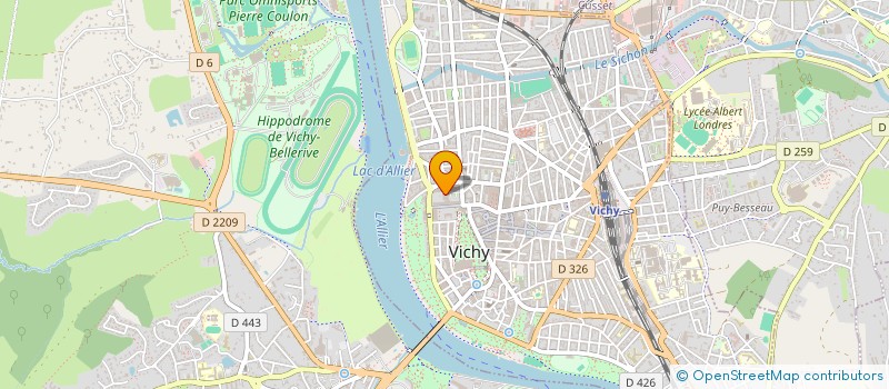 localisation de l'entreprise COMPAGNIE DE VICHY à VICHY