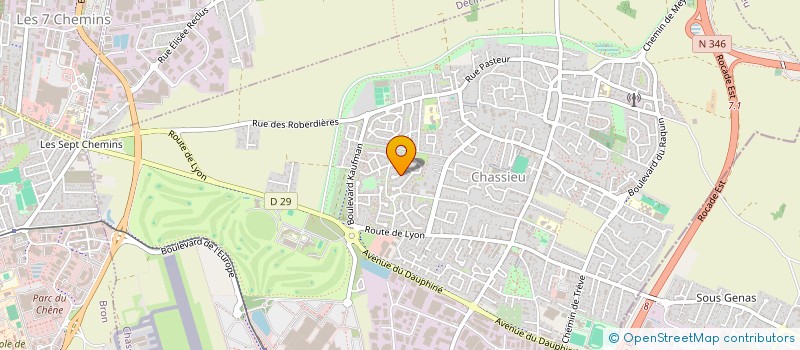 localisation de l'entreprise  COMPAGNIE DECALAGES   CHASSIEU