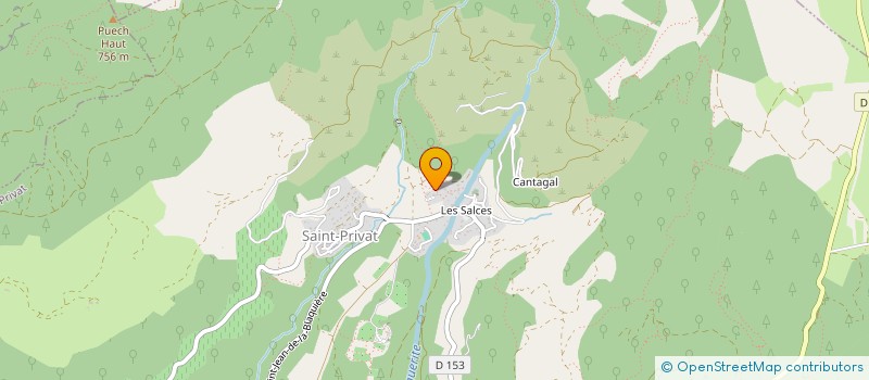 localisation de l'entreprise COMPAGNIE DEL ESTAUDEL à SAINT-PRIVAT