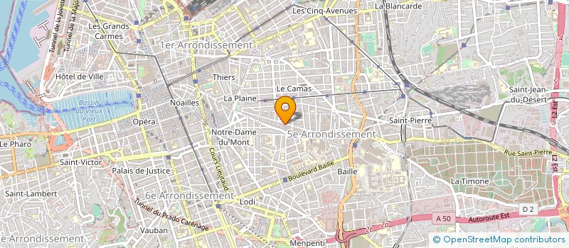 localisation de l'entreprise COMPAGNIE DELTA THEATRE à MARSEILLE