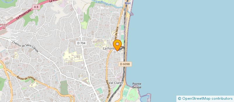 localisation de l'entreprise COMPAGNIE DEMI-LUNE à ANTIBES