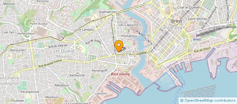 localisation de l'entreprise COMPAGNIE DEREZO à BREST