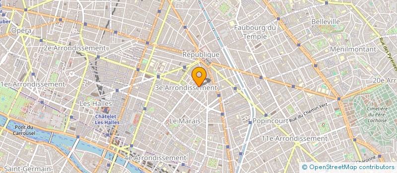 localisation de l'entreprise COMPAGNIE DES 2M  PARIS