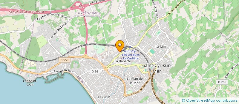 localisation de l'entreprise COMPAGNIE DES 3 TOURELLES à SAINT-CYR-SUR-MER