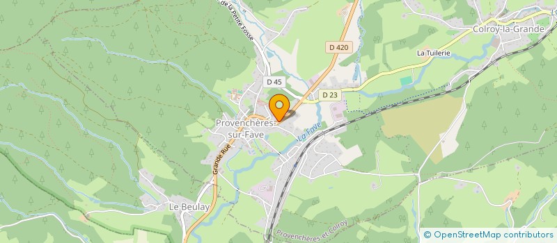 localisation de l'entreprise COMPAGNIE DES 3 TRESORS  PROVENCHERES-ET-COLROY