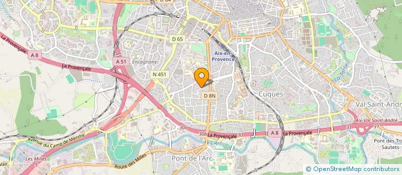 localisation de l'entreprise COMPAGNIE DES 4 DAUPHINS à AIX-EN-PROVENCE