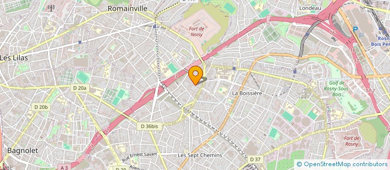 localisation de l'entreprise COMPAGNIE DES ACCES à ROMAINVILLE