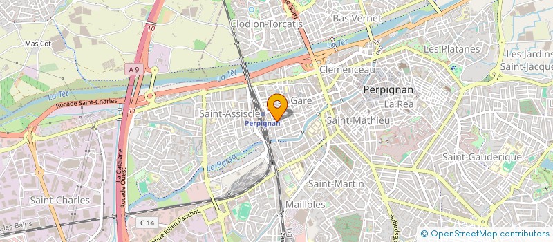 localisation de l'entreprise COMPAGNIE DES AGRUMES  PERPIGNAN