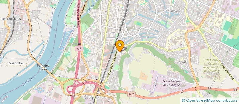 localisation de l'entreprise COMPAGNIE DES AIRS BRULANTS à VALENCE