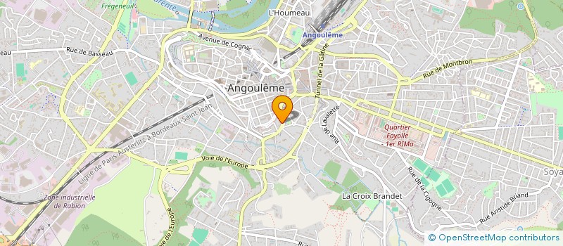 localisation de l'entreprise COMPAGNIE DES ALIZES à ANGOULEME