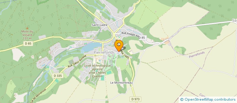 localisation de l'entreprise COMPAGNIE DES ANCRAGES  PIERREFONDS