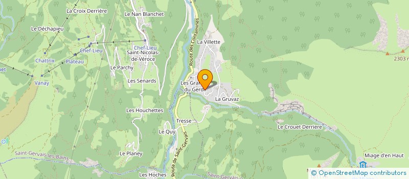 localisation de l'entreprise COMPAGNIE DES ANIERS ET MULETIERS DU VAL MONTJOIE  SAINT-GERVAIS-LES-BAINS
