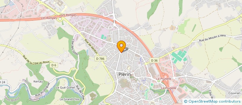 localisation de l'entreprise COMPAGNIE DES APPRENTIS SAGES  PLERIN