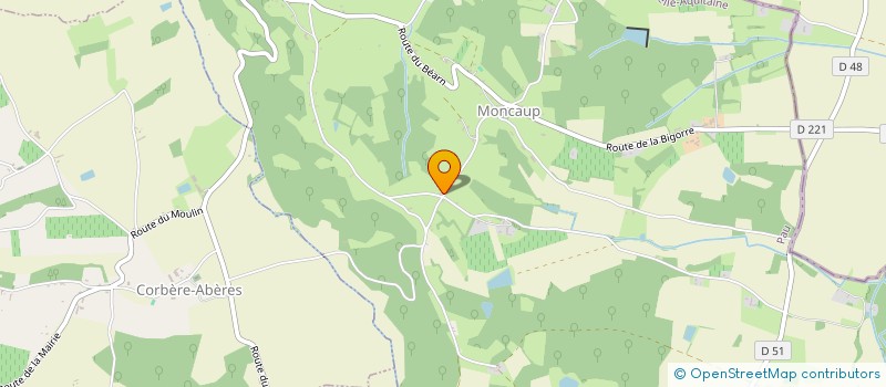 localisation de l'entreprise COMPAGNIE DES ARCHERS BEARNAIS  MONCAUP
