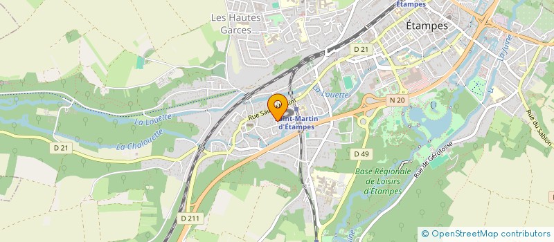 localisation de l'entreprise COMPAGNIE DES ARCHERS D'ETAMPES à ETAMPES