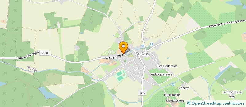 localisation de l'entreprise COMPAGNIE DES ARCHERS DE GATINE ET CHOISILLES  SONZAY