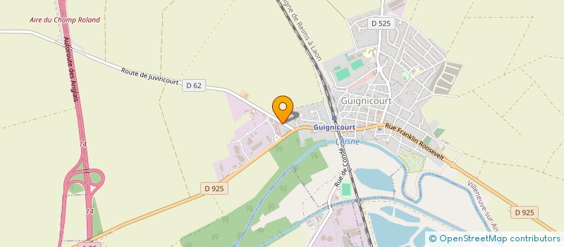 localisation de l'entreprise COMPAGNIE DES ARCHERS DE GUIGNICOURT  VILLENEUVE-SUR-AISNE