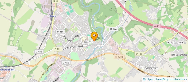 localisation de l'entreprise COMPAGNIE DES ARCHERS DE RIVES  RIVES