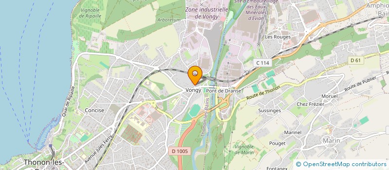 localisation de l'entreprise COMPAGNIE DES ARCHERS DE SABAUDIA ET DE CABALLICA à THONON-LES-BAINS