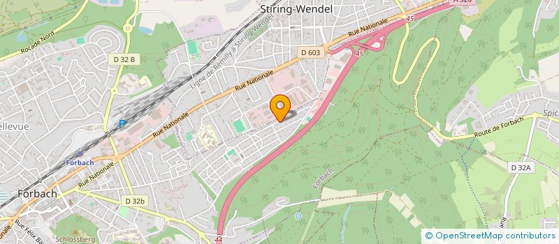 localisation de l'entreprise COMPAGNIE DES ARCHERS DE STIRING-WENDEL  FORBACH