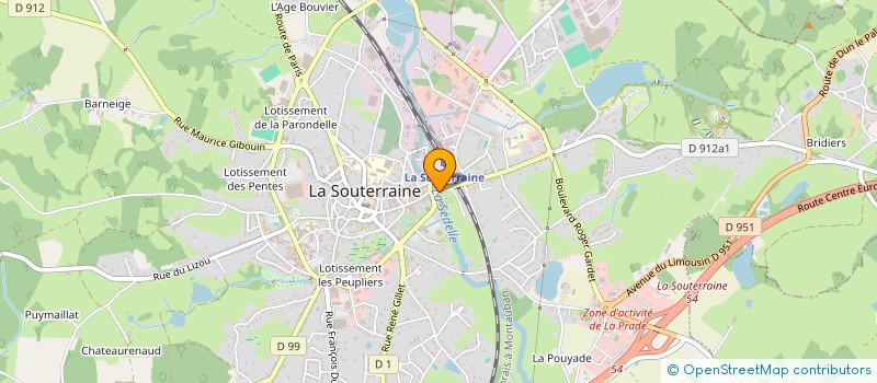 localisation de l'entreprise COMPAGNIE DES ARCHERS DU PAYS SOSTRANIEN à LA SOUTERRAINE