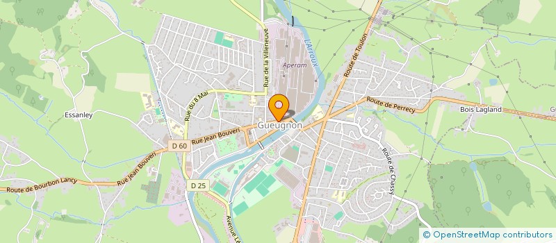 localisation de l'entreprise COMPAGNIE DES ARCHERS GUEUGNONNAIS  GUEUGNON