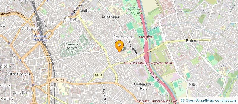 localisation de l'entreprise COMPAGNIE DES ARGONAUTES à TOULOUSE