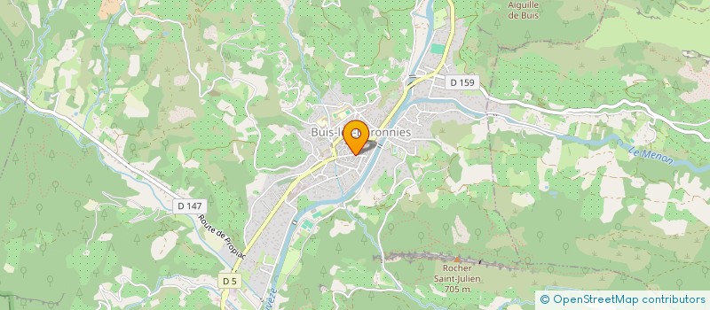 localisation de l'entreprise COMPAGNIE DES AROMES ET COSMETIQUES  BUIS-LES-BARONNIES