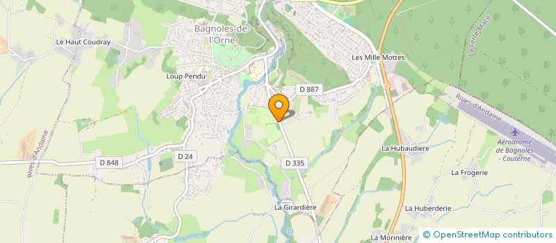 localisation de l'entreprise COMPAGNIE DES ARTS à BAGNOLES-DE-L'ORNE-NORMANDIE