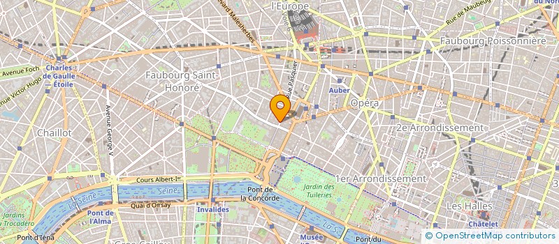 localisation de l'entreprise COMPAGNIE DES ARTS DE LA TABLE à PARIS