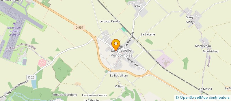 localisation de l'entreprise COMPAGNIE DES ARTS DU BIEN ETRE à LA CHAPELLE-VENDOMOISE