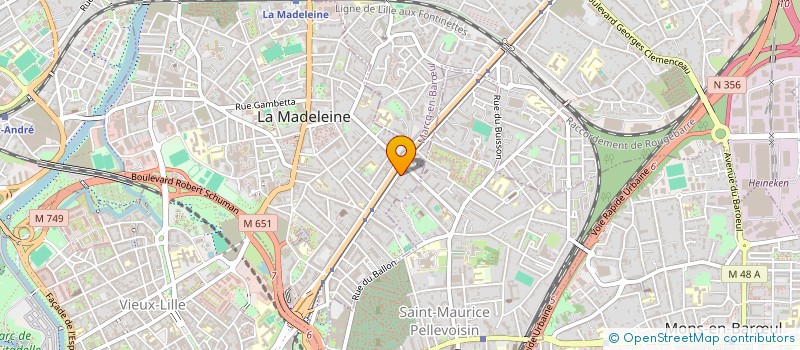 localisation de l'entreprise COMPAGNIE DES ARTS ET DES MEUBLES à LA MADELEINE
