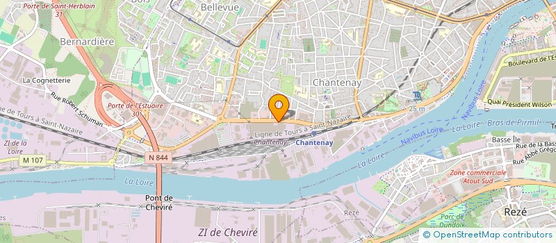 localisation de l'entreprise COMPAGNIE DES BACS DE LOIRE à NANTES