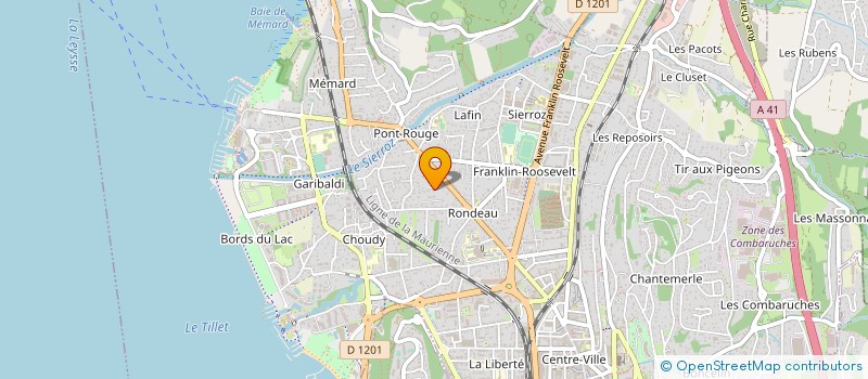 localisation de l'entreprise COMPAGNIE DES BATEAUX DU LAC DU BOURGET ET DU HAUT-RHONE à AIX-LES-BAINS