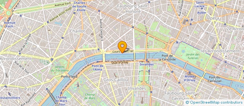 localisation de l'entreprise COMPAGNIE DES BATEAUX MOUCHES à PARIS