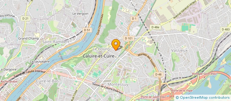 localisation de l'entreprise COMPAGNIE DES BROUILLES  CALUIRE-ET-CUIRE