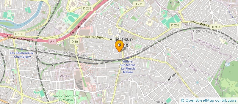localisation de l'entreprise COMPAGNIE DES CAFES ITALIENS à VILLIERS-SUR-MARNE