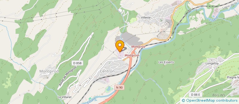 localisation de l'entreprise COMPAGNIE DES CANALISATEURS ET ELECTRICIENS DES ALPES à AIME-LA-PLAGNE